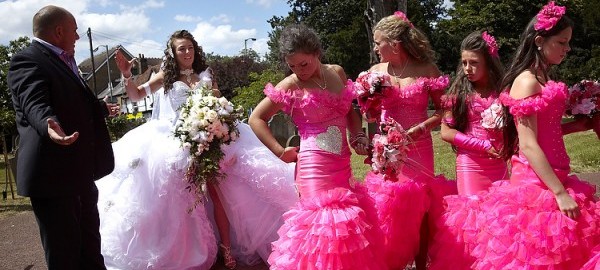 hot pink gypsy wedding dress Over-the-top gypsy wedding gowns designed right here in Massachusetts