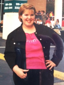 Jules at an 'NSync concert; circa 2000. 