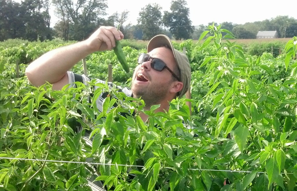 He likes peppers. A lot.