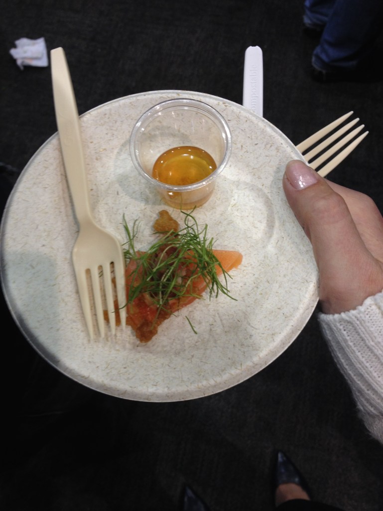 The delicate raw salmon and greens snuck into BaconFest thanks to the tempura flakes and bacon mayo.