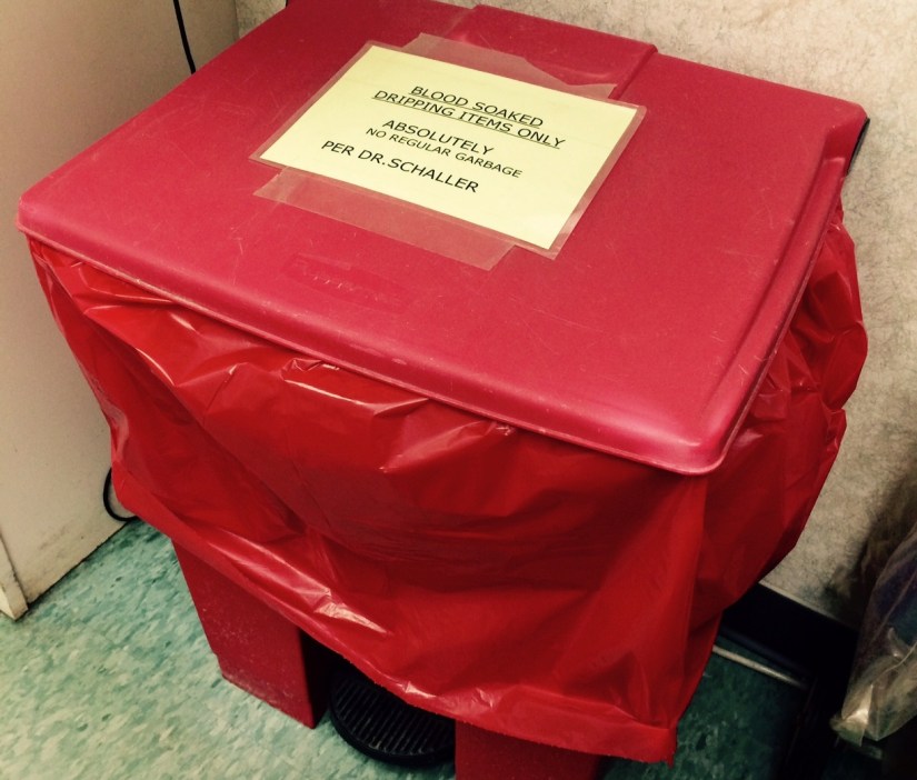 I mean, seriously. This was seriously next to me during my last doctor's visit.