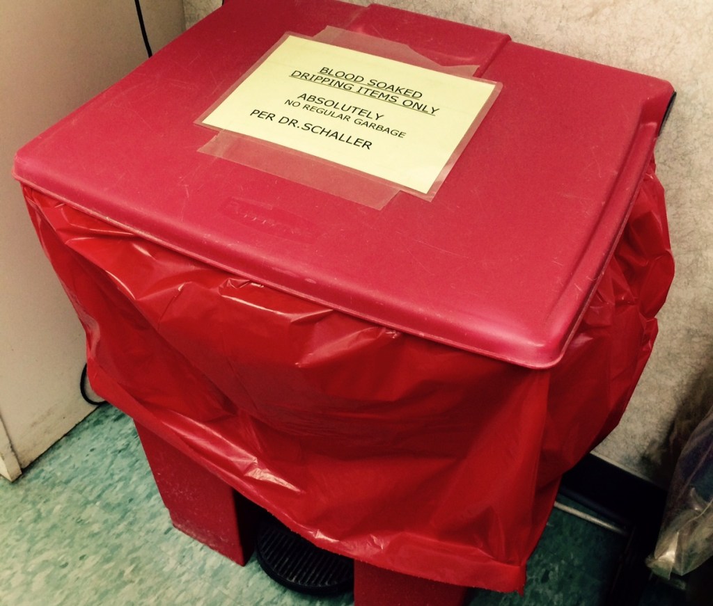 I mean, seriously. This was seriously next to me during my last doctor's visit.