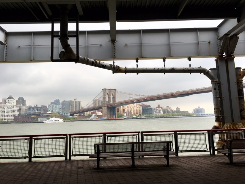 Brooklyn Bridge. (Okay, so my pictures aren't great. I was afraid to stop moving.)