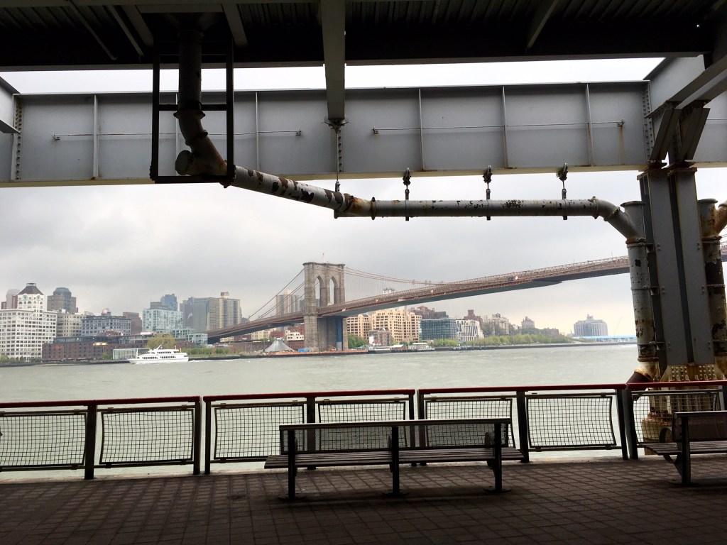 Brooklyn Bridge. (Okay, so my pictures aren't great. I was afraid to stop moving.)