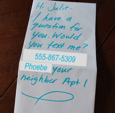 Neighbor-note-doctored