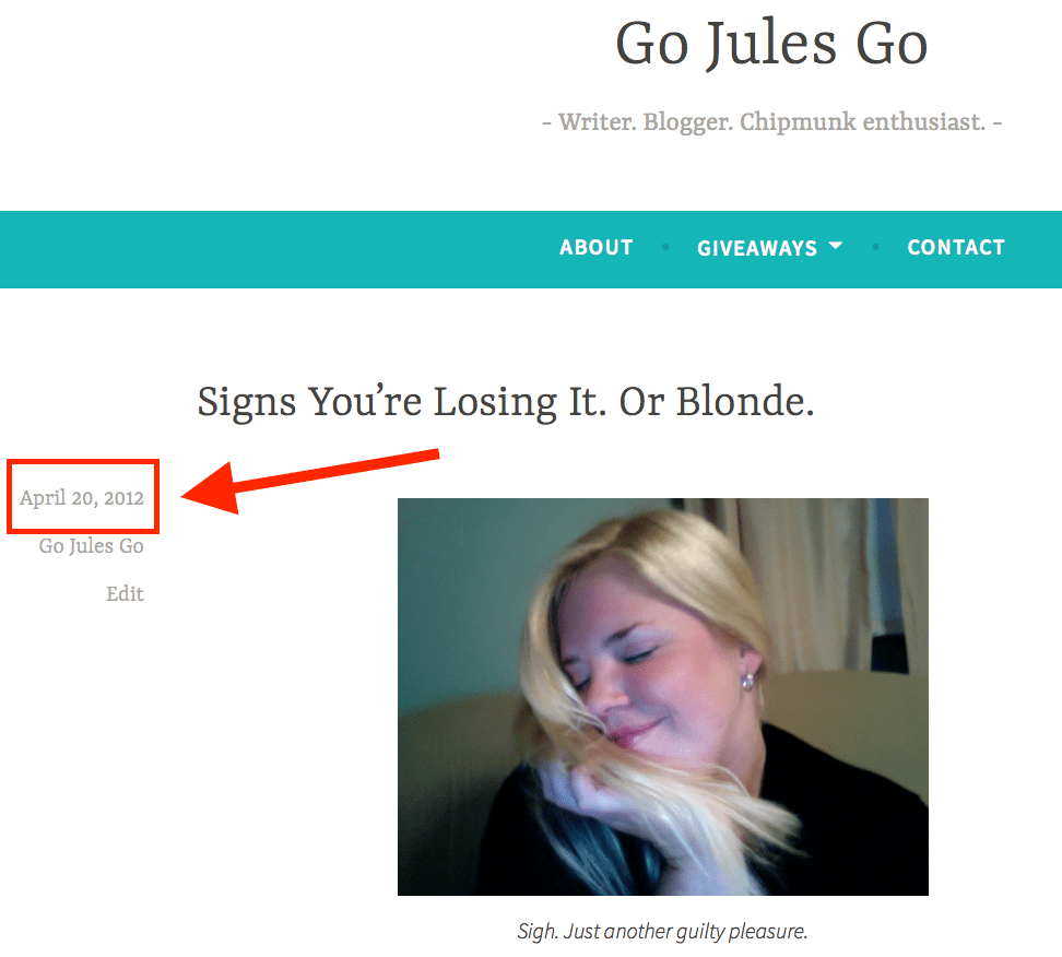 Go Jules Go Losing It original post