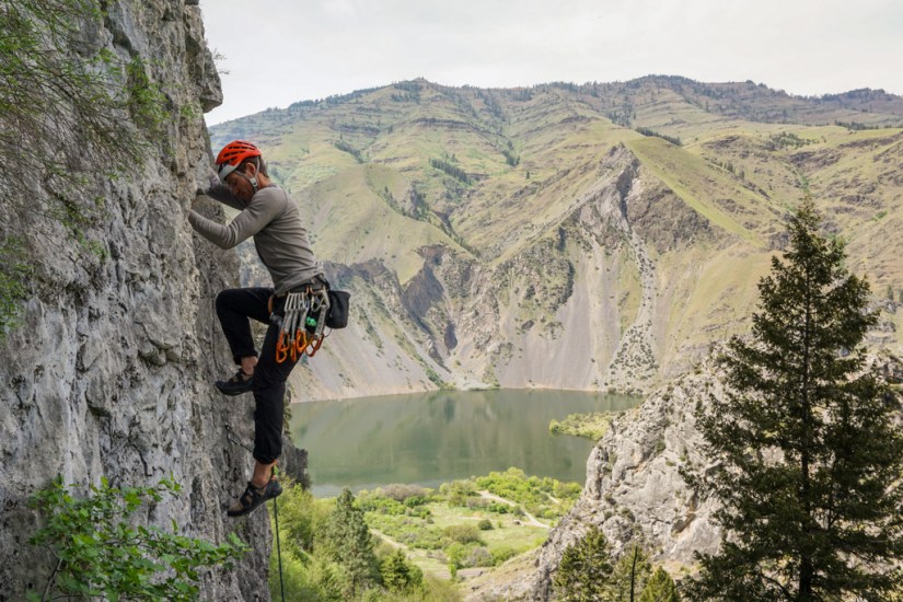 Dakota_Rock-climbing-Hells-Canyon-limestone_Oct-2018