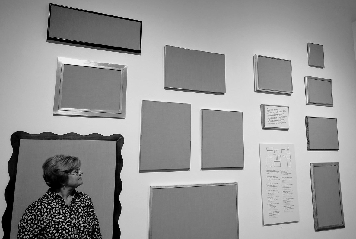 Go Jules Go Georgia OKeefe museum Babs in frame Oct 2018