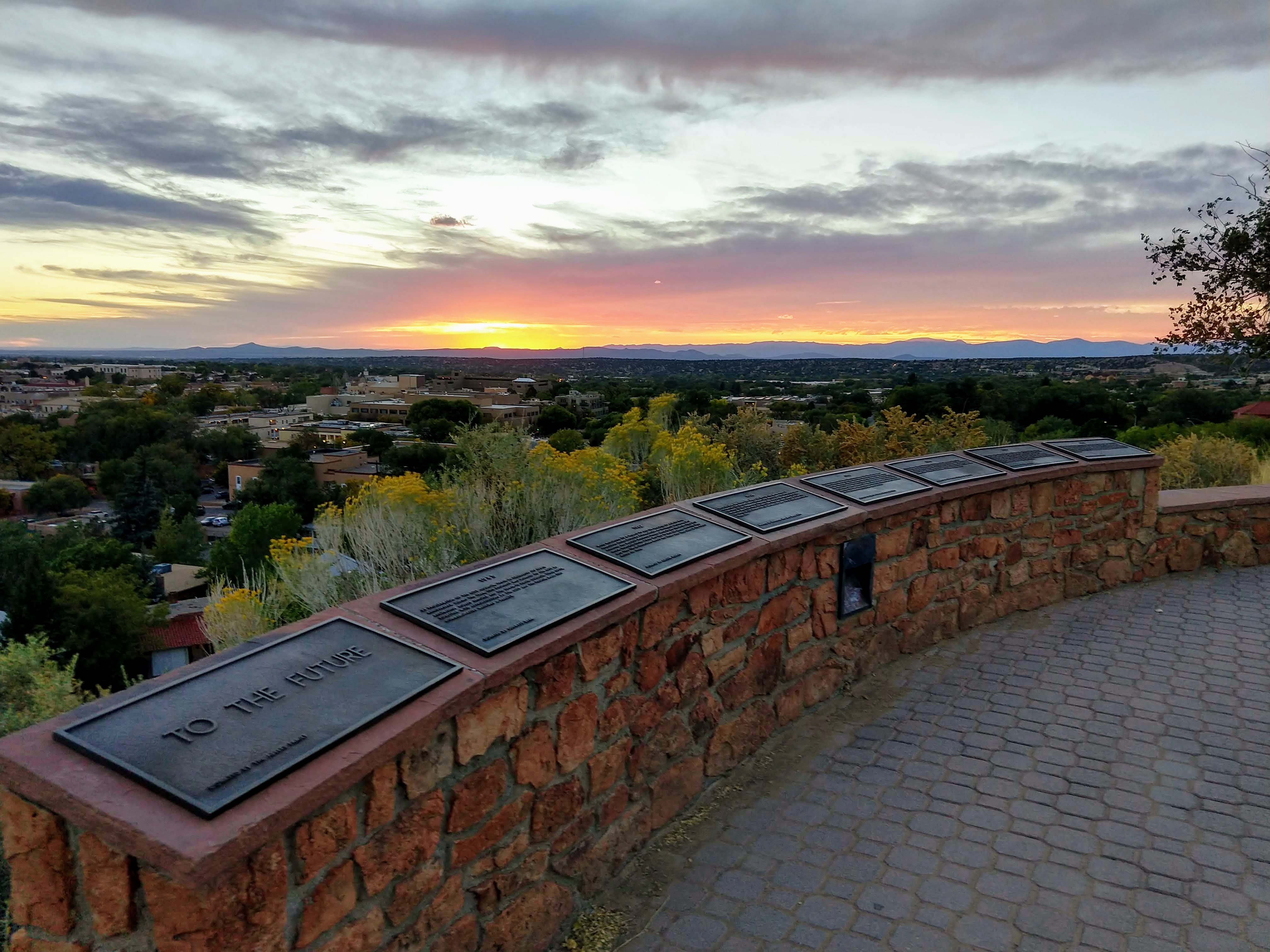 Go Jules Go The Future sunset Santa Fe Oct 2018