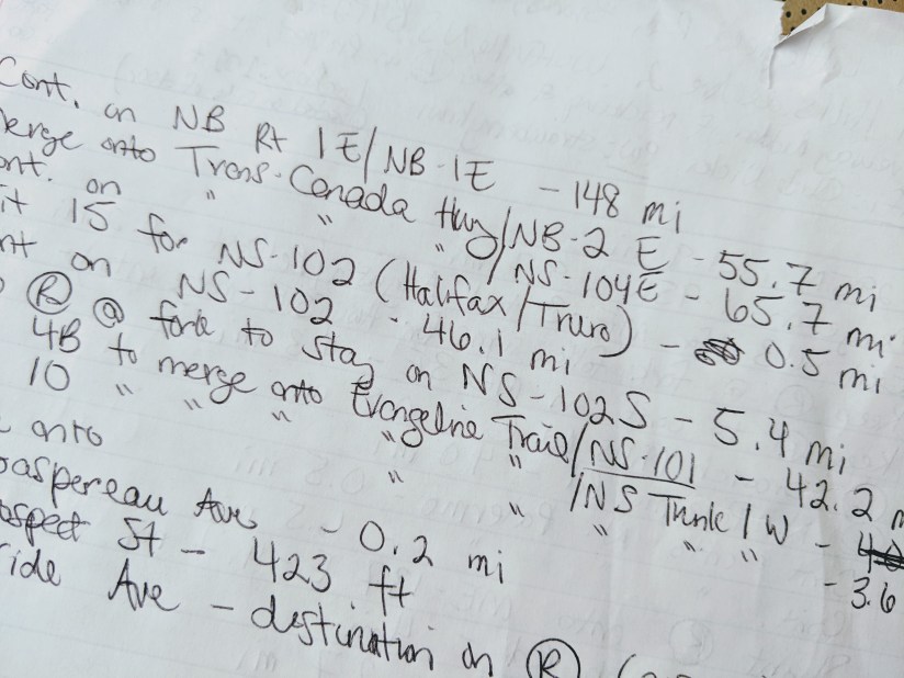 directions to Canada