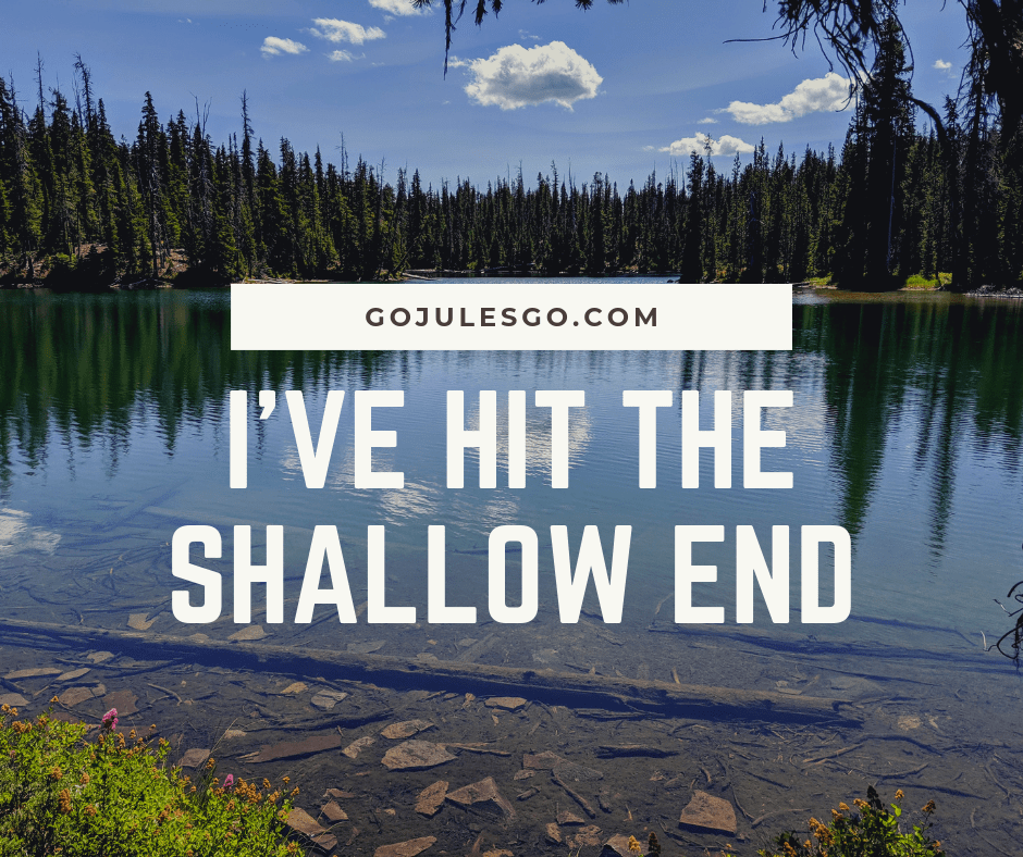 Go Jules Go title graphic_Ive hit the shallow end_21AUG2019