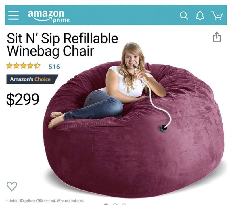 bean bag wine chair