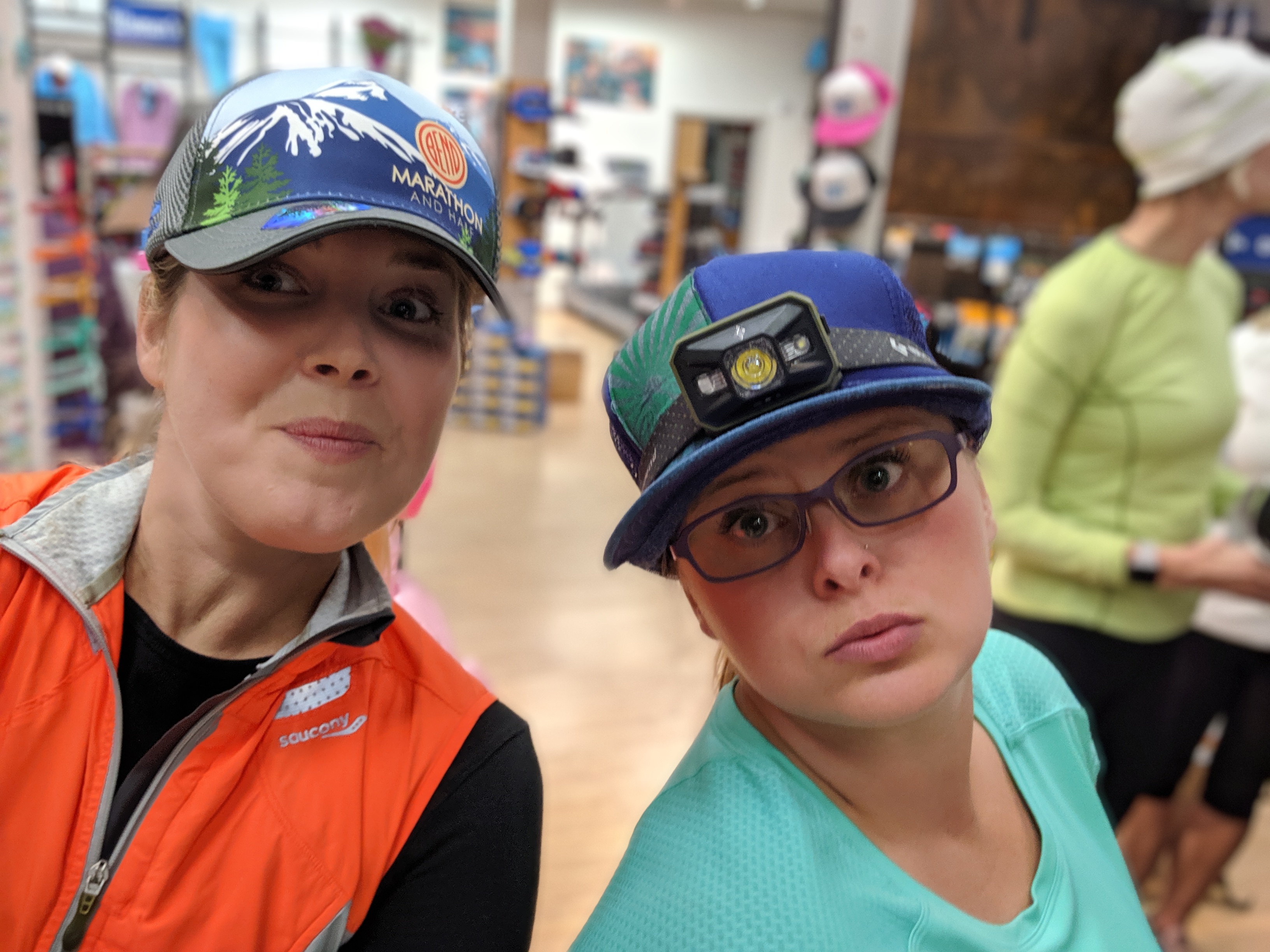 Erin Jules marathon hats FootZone Oct 2019