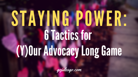 Go Jules Go title graphic Staying Power 10JUN20